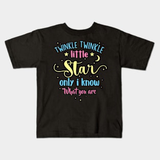 Twinkle Twinkle Little Star Gender Reveal Party Baby Shower Kids T-Shirt